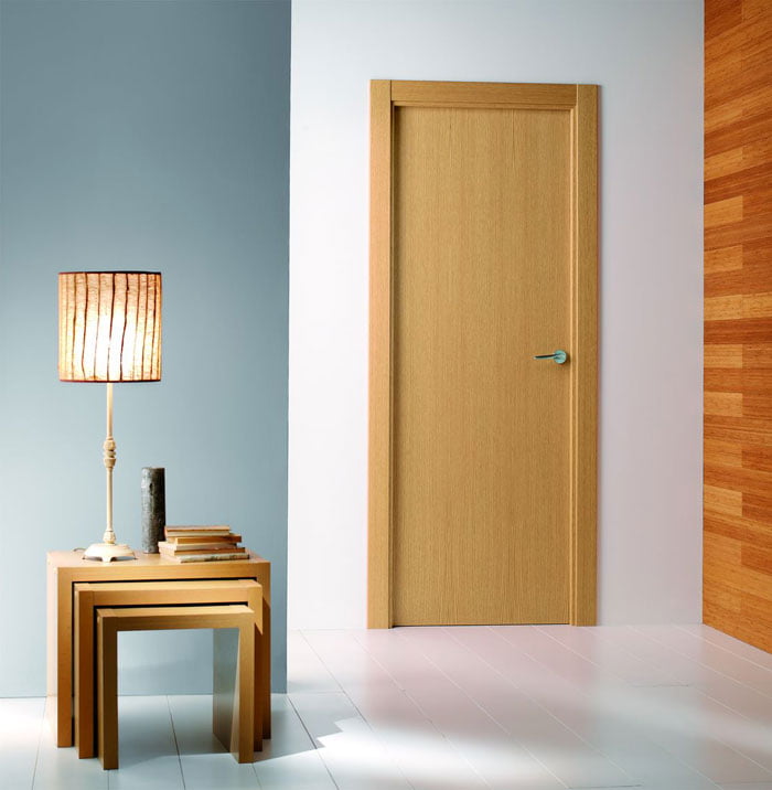 Puerta Haya Roble Modelo Liso